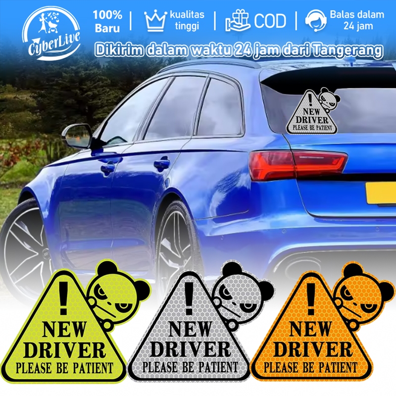 New Driver Sticker Kaca Mobil Sticker Kaca Belakang Mobil Keren Sticker Driver Pemula