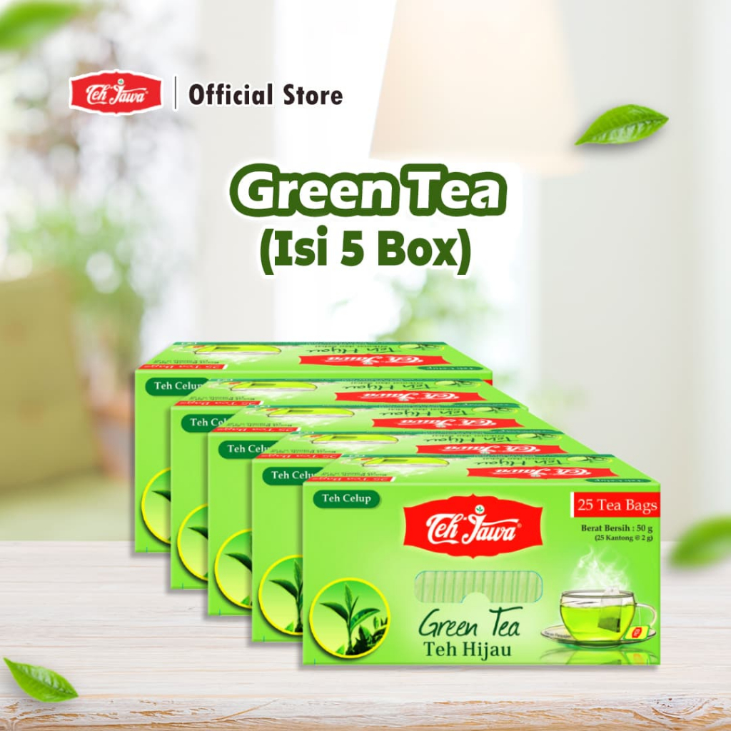 

Teh Jawa BKS Green Tea Enveloped Celup isi 25 per Pack (isi 5 Pcs)