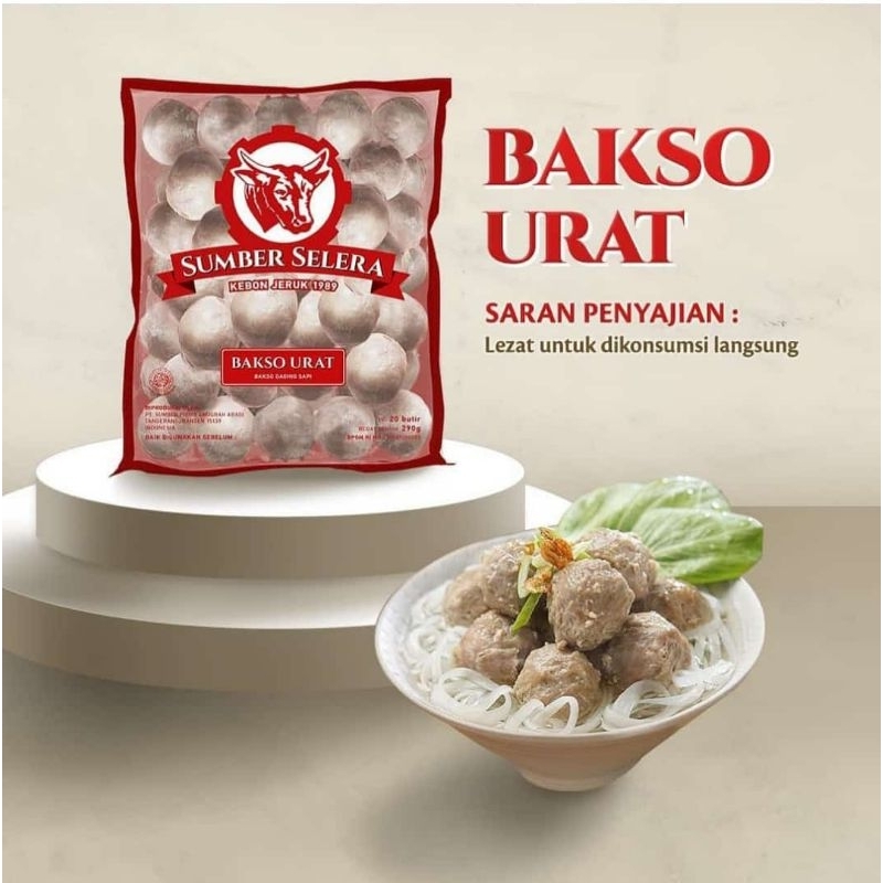 

Bakso Urat Sumber Selera 290 gram isi 20 butir