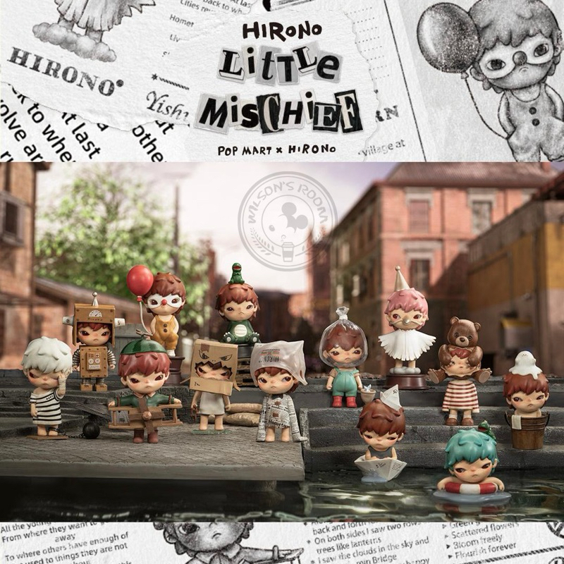 POP MART Hirono Little Mischief Selected Blind Box Toy Action Figure Mainan Kotak Original Popmart P