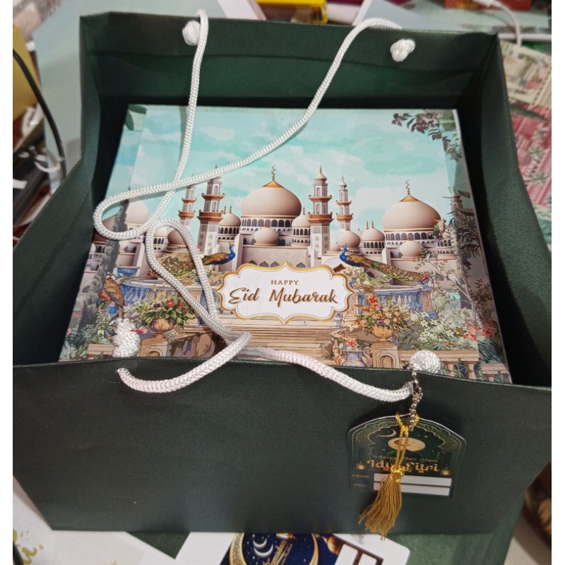 

Kantong kue Paperbag Kue Basah 26x26 cm Tas Kue Basah Tas Idul Fitri Idul Adha Lebaran