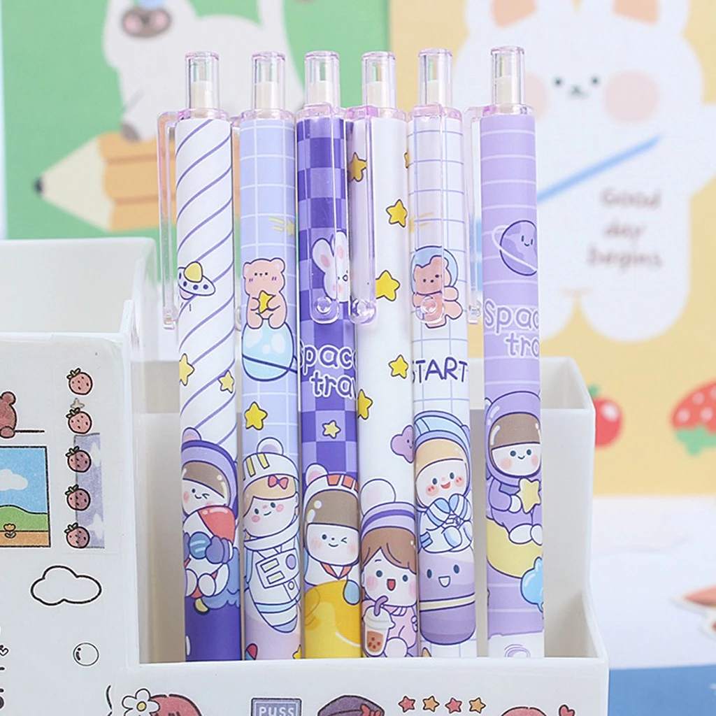 

Glogabshoop-Pulpen Gel Motif Cartoon Pulpen Pelajar Dan Kantor Pena Lucu Purple Series Kawaii Gel Ink Pen S052