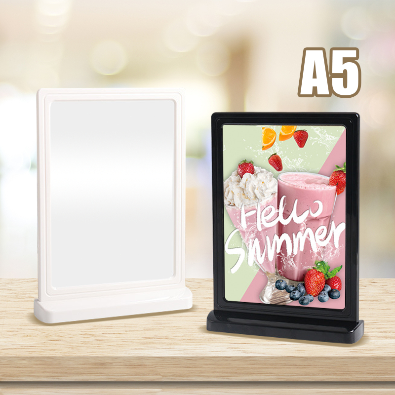 

A5 Hitam Stand Akrilik Stand Menu Tempat Brosur Holder Menu Sign Holder Cafe Rumah Makan