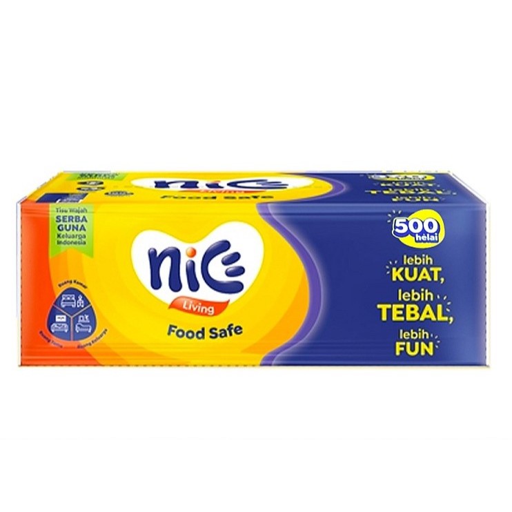 NICE Facial Tissue Soft Pack (250 Sheets / 2 Ply) - Kemasan Baru