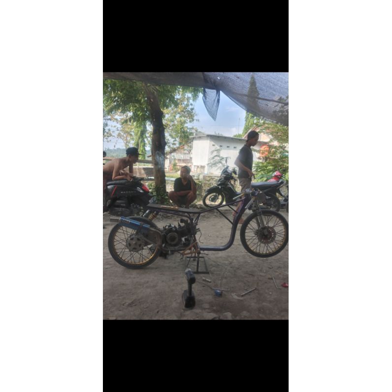 rangka drag nuvo /mio rangka  + T/segi3