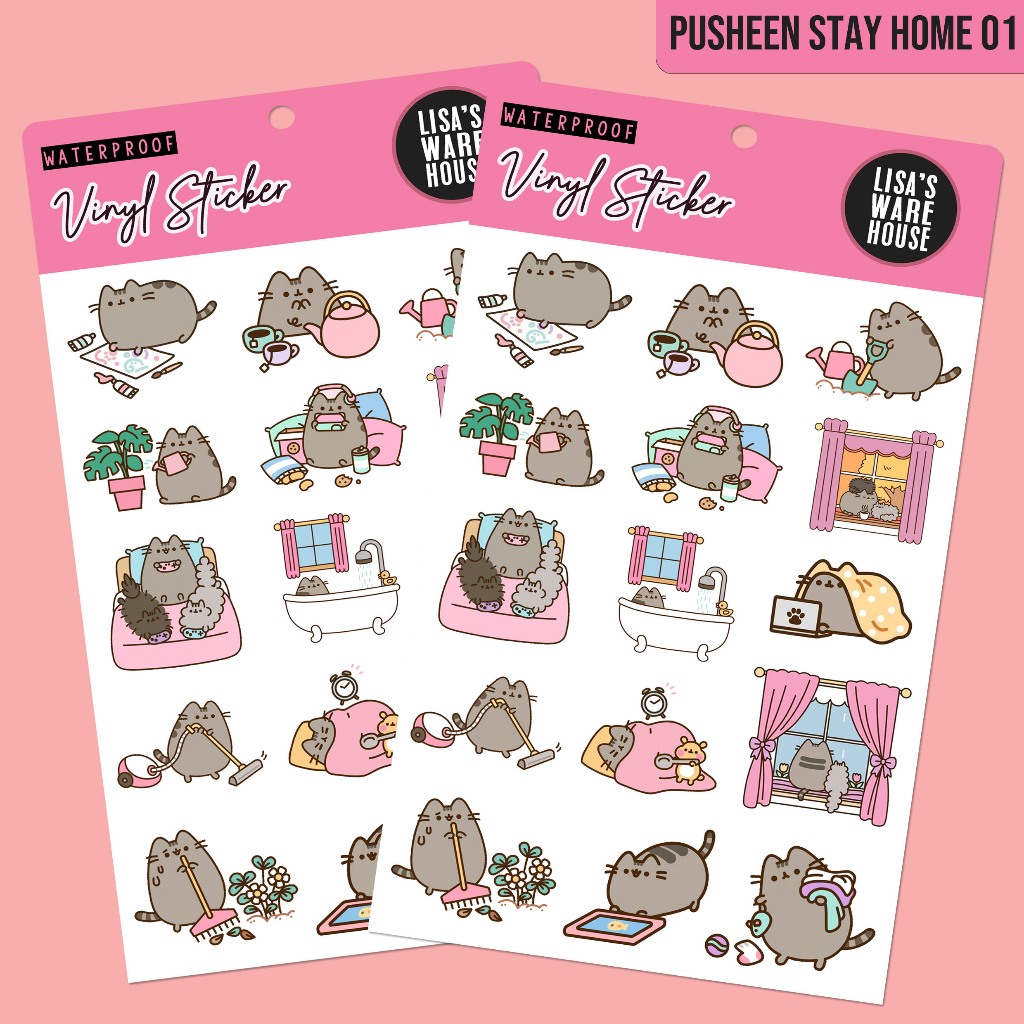 

Sticker Vinyl Pusheen Stay Home Volume 01