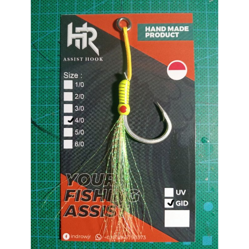 Assist Hook Size 4/0 Single SJ-60 POWER HOOK GID Rekomendasi Jig 150gr-200gr