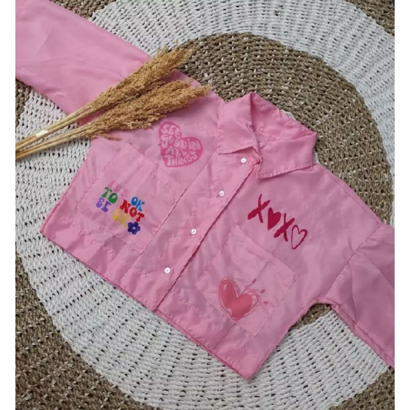 DAISY SHIRT KEMEJA LINEN CROP