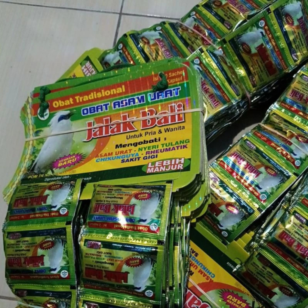 KJH Jalak Bali Kapsul Isi 20 Sachet kemasan hanger Obat Tradisional JAMU OBAT ASAM URAT NEW  Untuk P