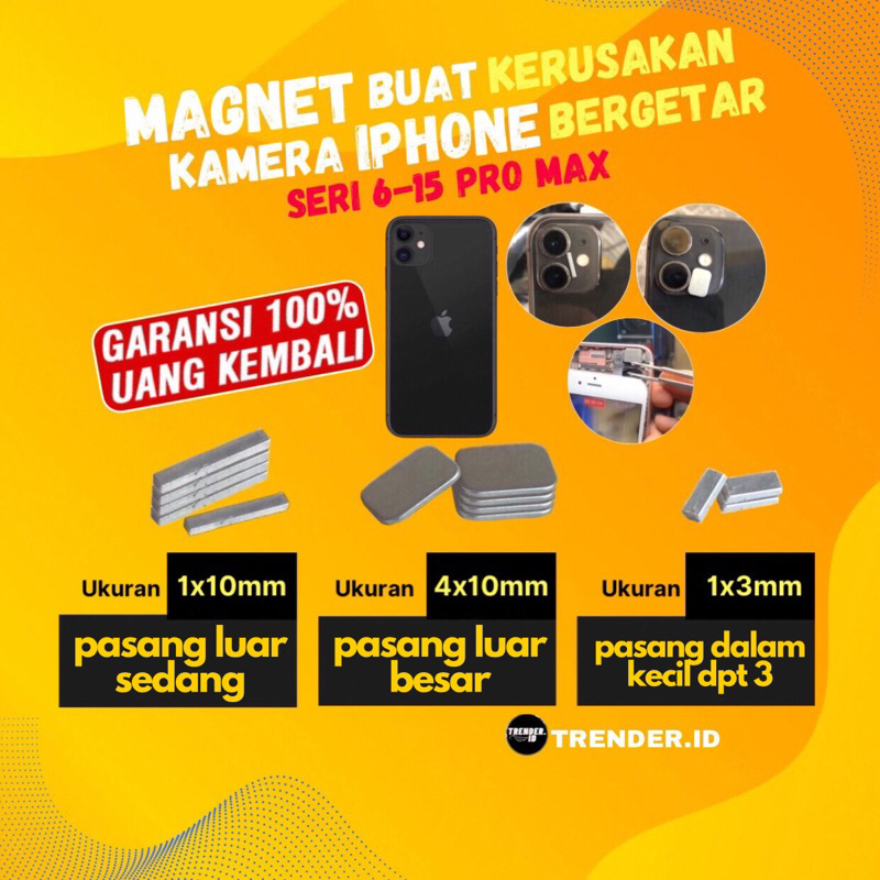TERLARIS MAGNET BUAT KAMERA IPHONE GOYANG GETAR GETAR GESER GESER BLUR semua seri iphone 6-17pm