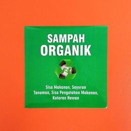 

Stiker Chromo Sampah Organik , Stiker Laminasi Glossy