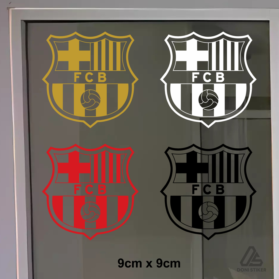 

stiker bola barcelona / FCB sticker cutting