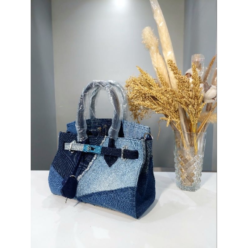 Tas Jinjing Wanita Lucu Denim Perca | Hand Bag Denim