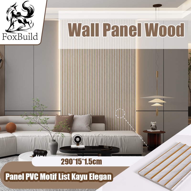 WALL PANEL WPC TEBAL 20 MM LEBAR 15 CM TINGGI 2.9 METER | PREMIUM ADIPATI DINDING WALL WPC WOOD PANE