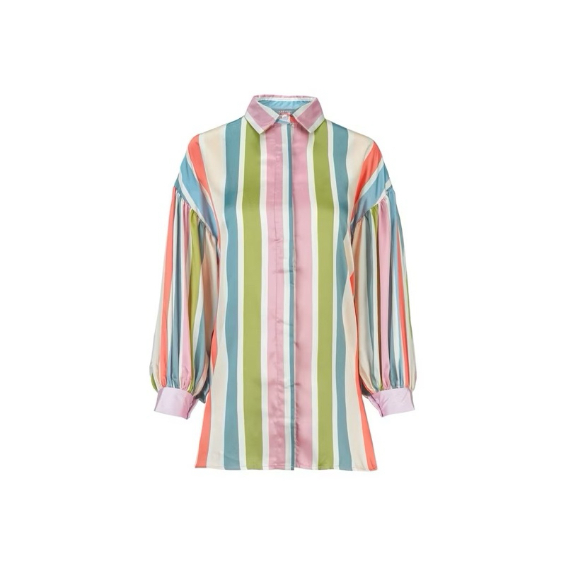 [SOLD] NEW BJ ELODY PLEATED SHIRT MULTICOLOR BENANG JARUM