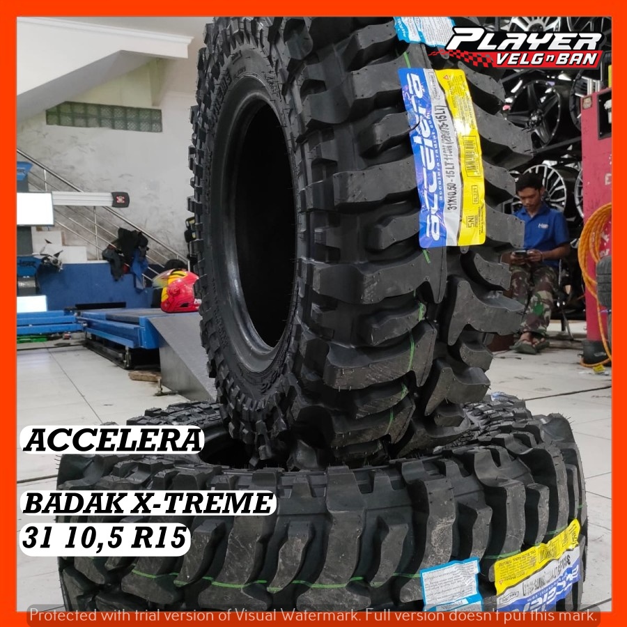 BAN MOBIL OFFROAD UKURAN 31 10,5 R15 ACCELERA BADAK X-TREME BAN PACUL RING15