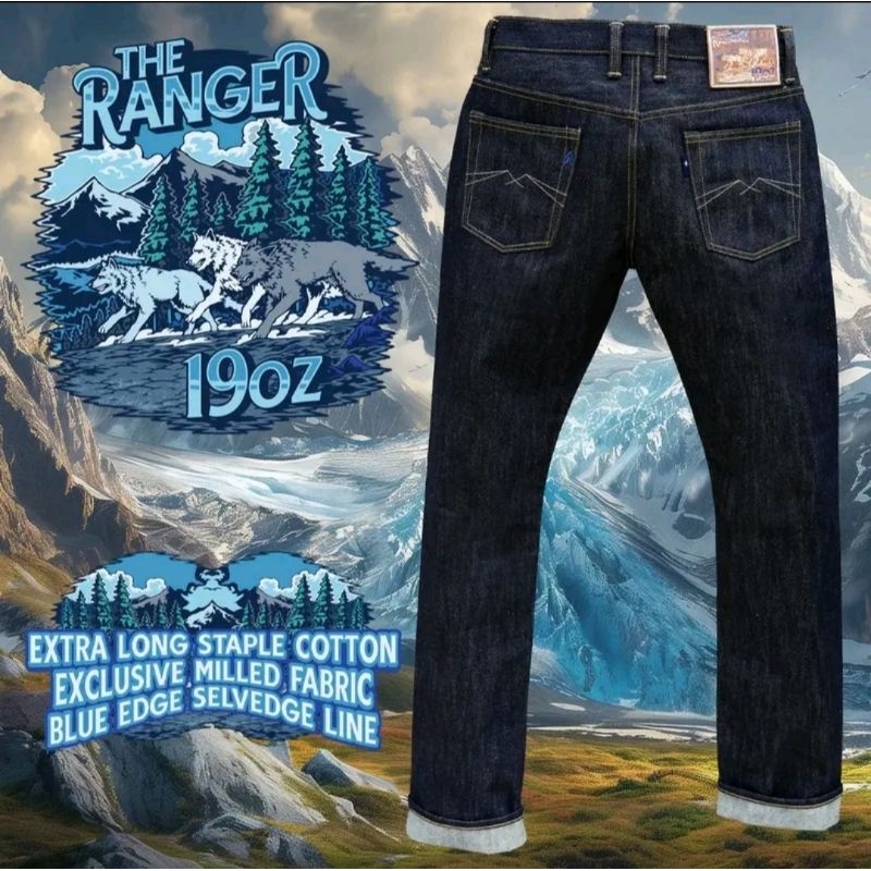 Celana Sage The Ranger 19oz Unsanforized
Deep Indigo- Jeans