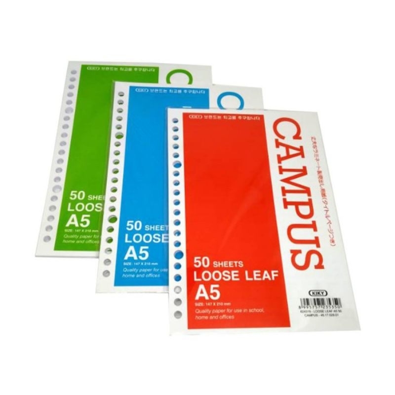 

Kiky Loose leaf B5-50 sheets