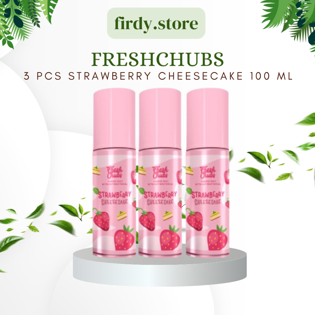 Freshchubs Fabric Mist Parfum Baju & Ruangan Strawberry Cheesecake 100ml