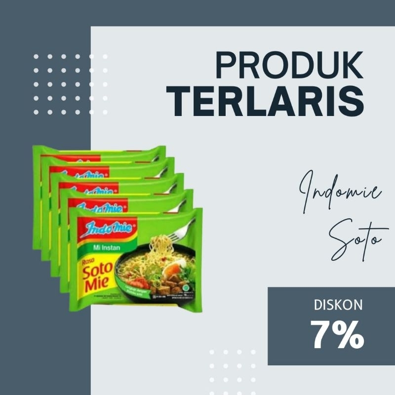 

_ - Indomie Mi Instan Soto Mie 80g