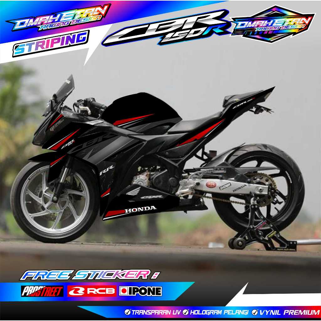 STRIPING VARIASI MOTOR HONDA CBR 150R FACELIFT / STICKER LIST VARIASI MOTOR CBR 150R