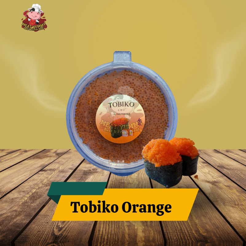 

Tobiko Orange Flying Fish Roe / Telur Ikan Sushi