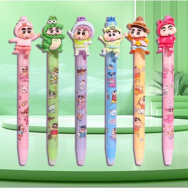 

pen sinchan alat tulis lucu free 1 buah refill