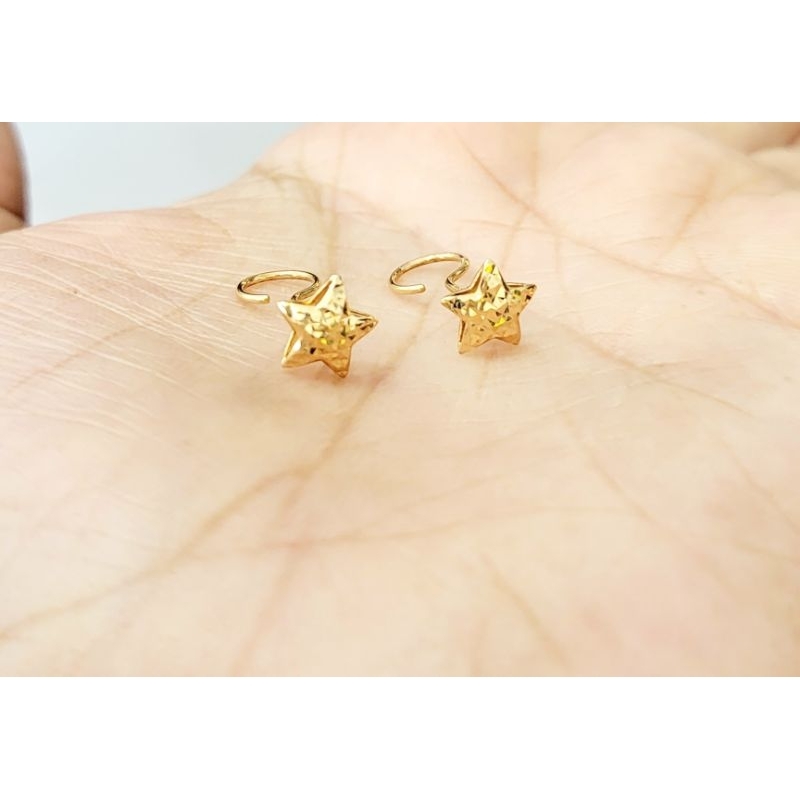 Anting Tauge Emas Asli Bintang gold 8k