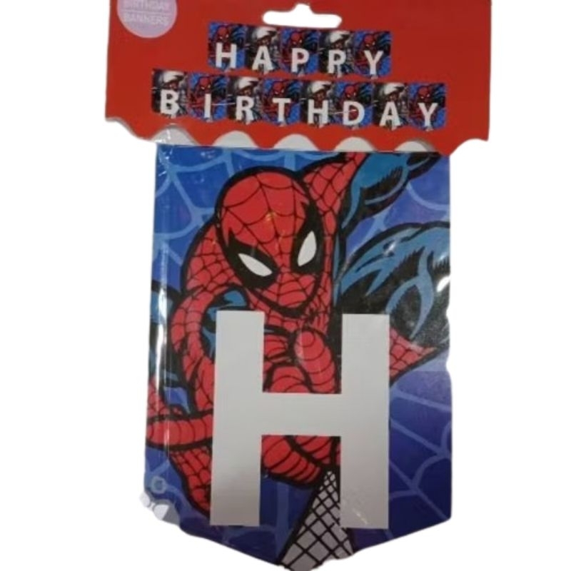 BANNER HAPPY BIRTHDAY SPIDERMAN
