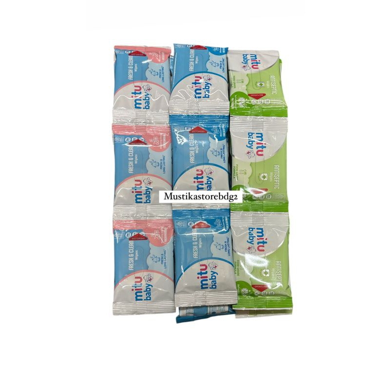 Renceng Mitu Tissue Basah Isi 12 Sachet