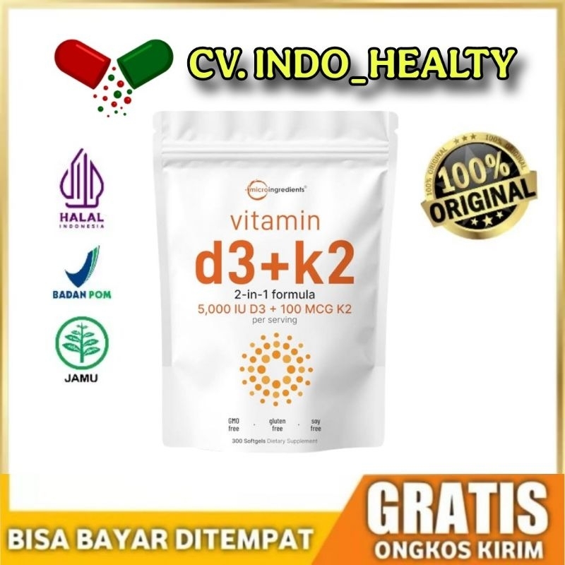 Microingredients Vitamin K2 D3 5000 iu 300 softgels