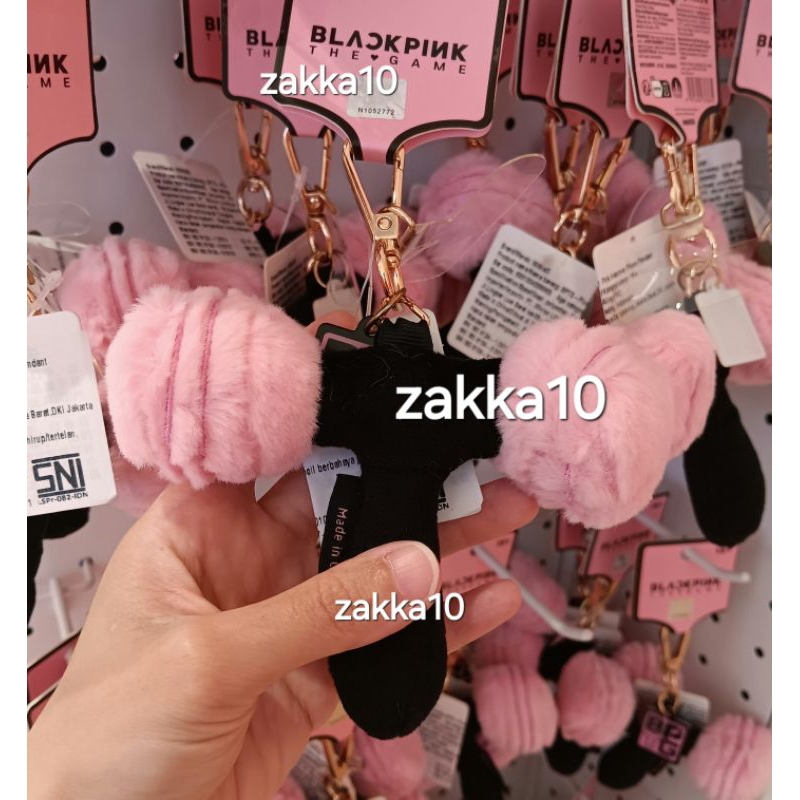 Miniso Blackpink Gantungan Kunci / Bag Charm / Plush Pink Hammer Phone Pendant