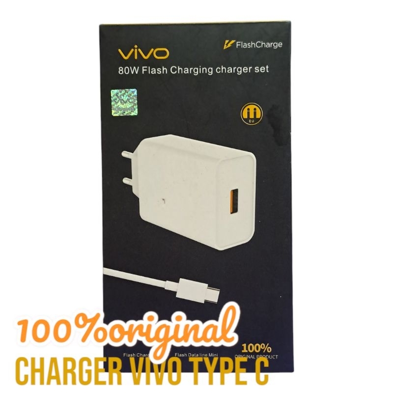 Charger vivo 80watt fastcharging type C