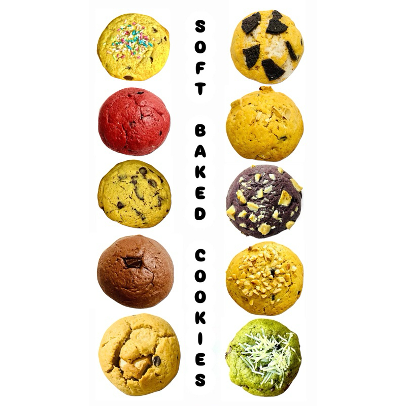 

Yummy Soft Baked Cookies Big Size - Min 6pc/12pc