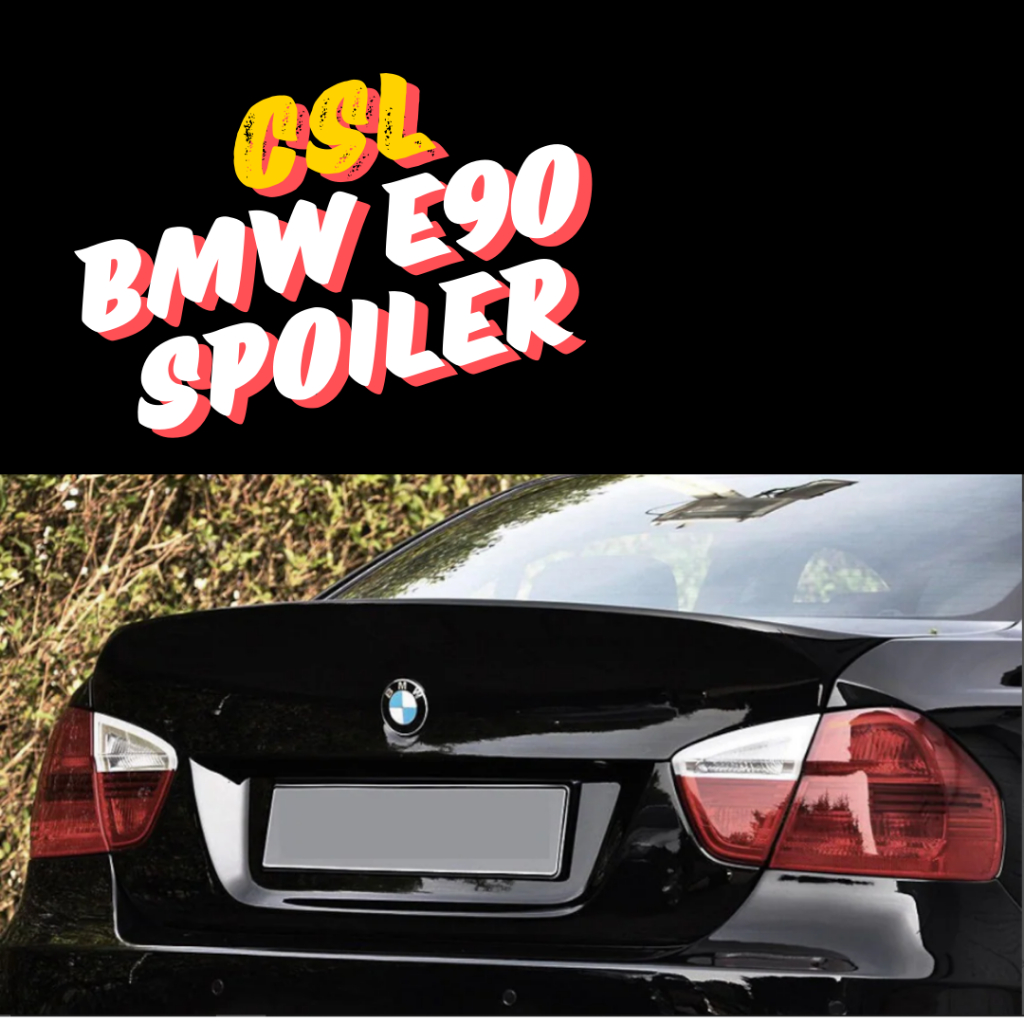 Spoiler BMW E90 Import BMW E90 E92 CSL Ducktail Boot Lips Spoiler Import Plastik ABS
