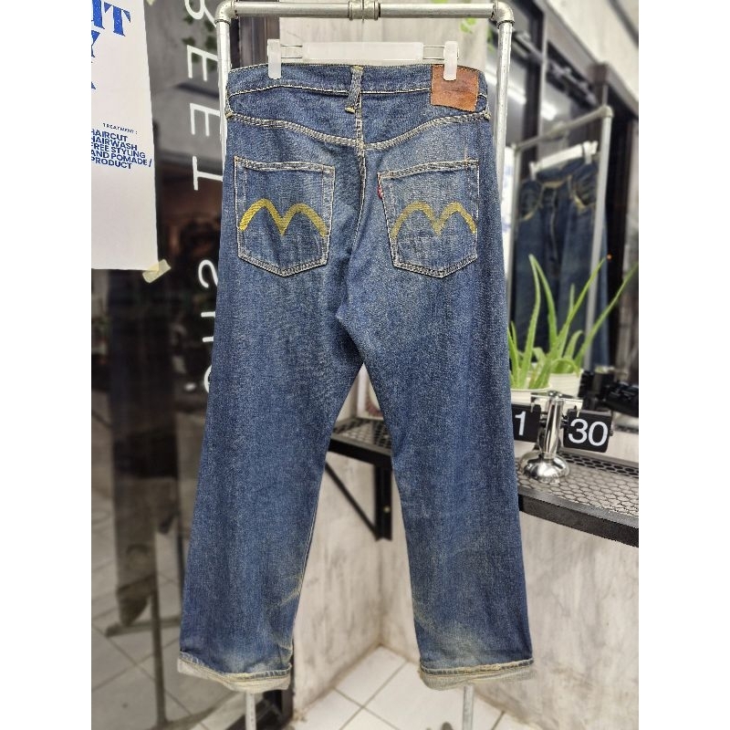 celana jeans selvedge vintage evisu gen 1 size 32