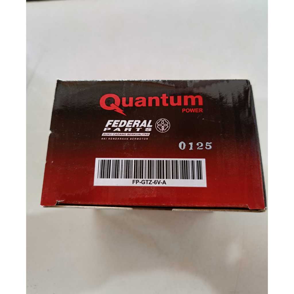Accu Aki Kering Federal QUANTUM Vario 125 Vario 150 Scoopy 2018 GTZ6V 5 Ah