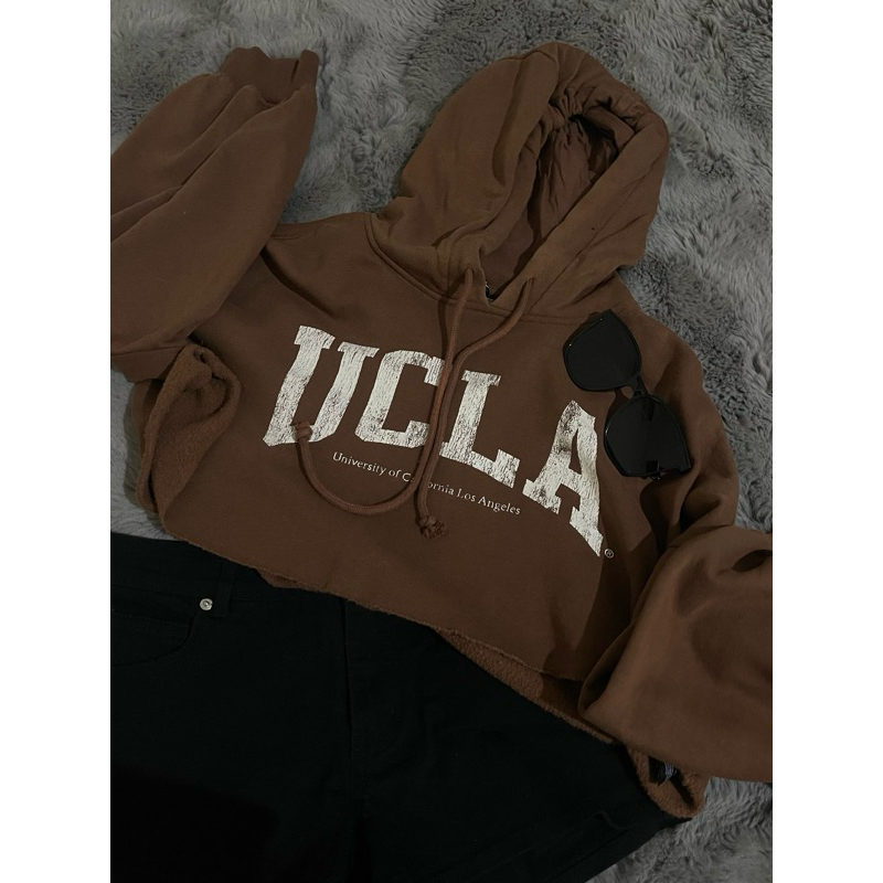 hoodie crop top pinterest | UCLA hoodie crop