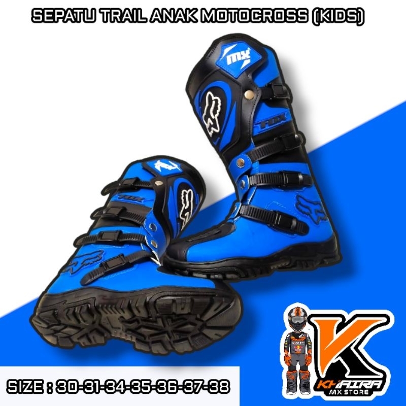 Sepatu Trail Anak Motocross/boots safety kids mini motocross