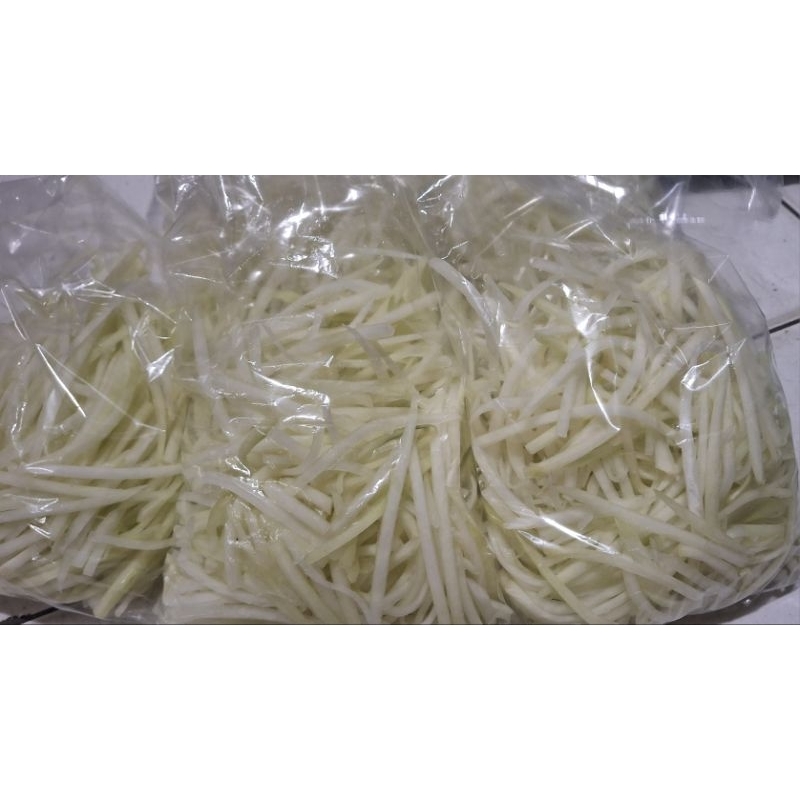 

pepaya muda serut 200gram