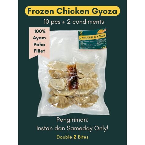 

Frozen Chicken Gyoza | Gyoza Ayam Beku (10 pcs) by DoubleZBites