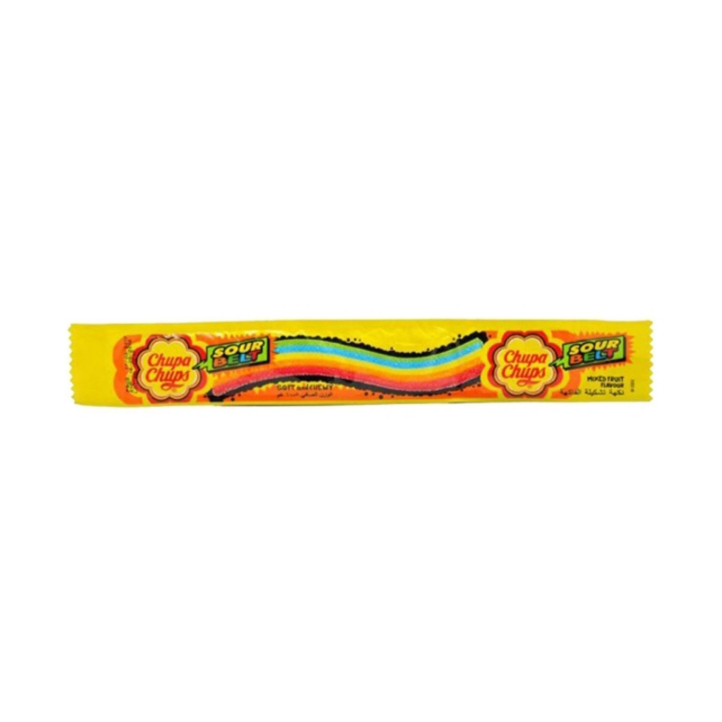 

Chupa Chups Sour Belt Permen Jeli Mixed Fruit 7 g