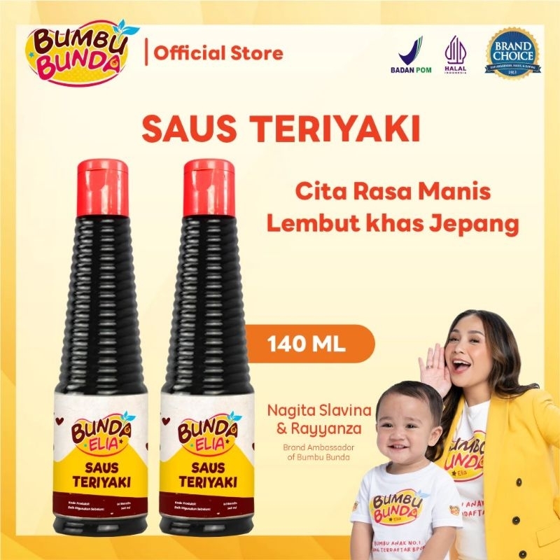BUMBU BUNDA ELIA - Saus Teriyaki Non MSG Non Pengawet / Bumbu MPASI / Bumbu Anak Non MSG / Saus Teri