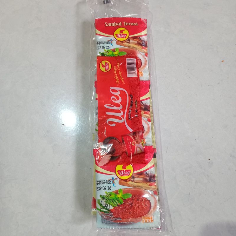 

[isi 10] Sambal Terasi Uleg Finna Food Sambel Sachet Instan Siap Makan