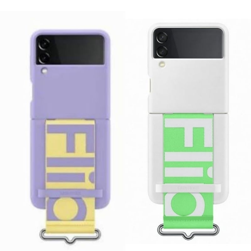 Original Samsung Galaxy Z Flip 3 Flip3 Silicone Cover Strap Casing Silikon Tali