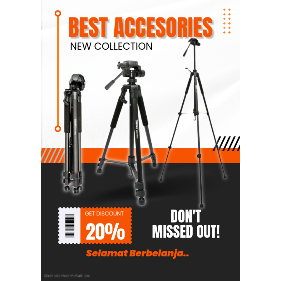 Tripod Eco-193A TAKARA TRIPOD FOR DSLR KAMERA