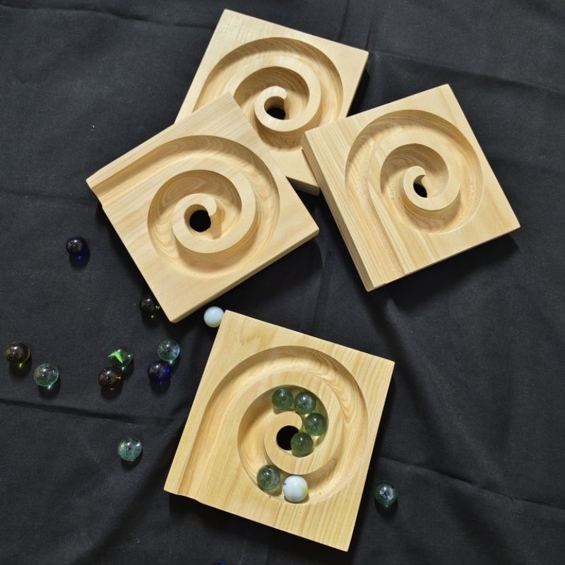 jalur kelereng model keong