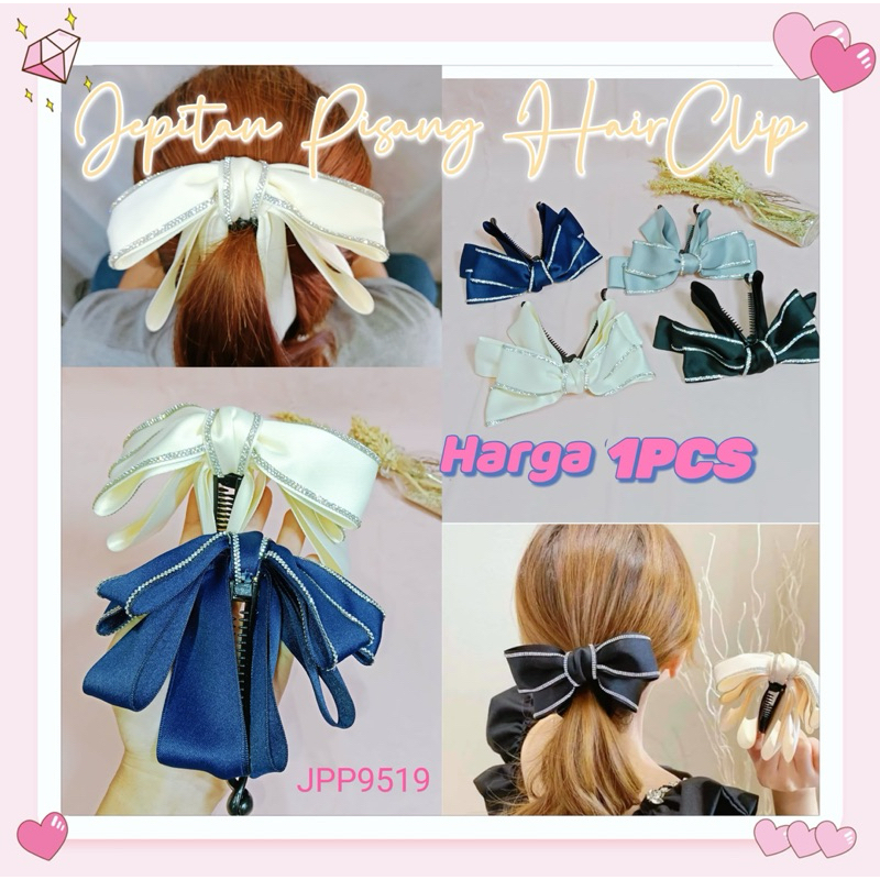 JEPITAN PISANG HAIRCLIP KOREA / JEPITAN KOREA STYLE / JEPIT IMPORT PITA BENANA / JEPIT RAMBUT JUNTAI