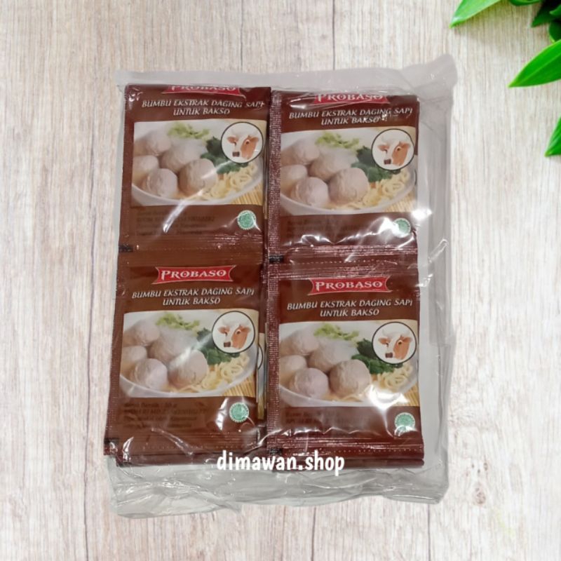 

PROBASO bumbu ekstrak daging sapi untuk bakso 10 gram 1 pack ( 20pcs )