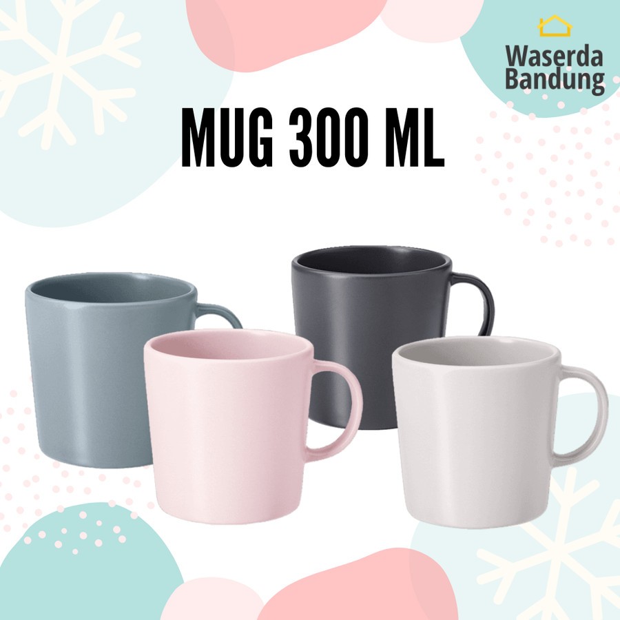 Gelas Mug Keramik untuk Minum Kopi Teh Susu 300 ml